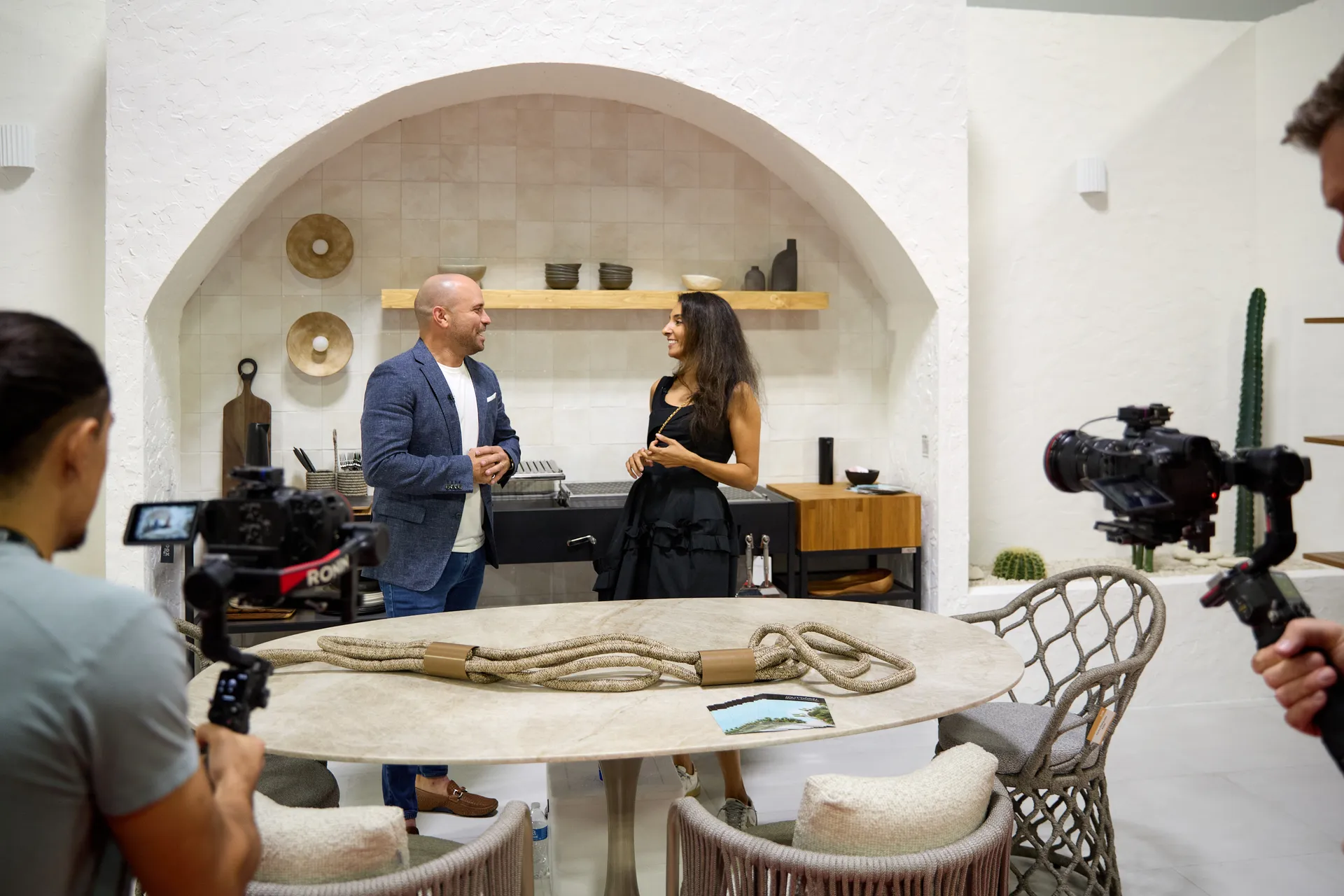 Home Show Media captures content featuring design influencer Farah Merji and Home Show President and Director, Adam Kayce. Home Show Media is Florida's premier video and content production company that tells the story of the home industry.
