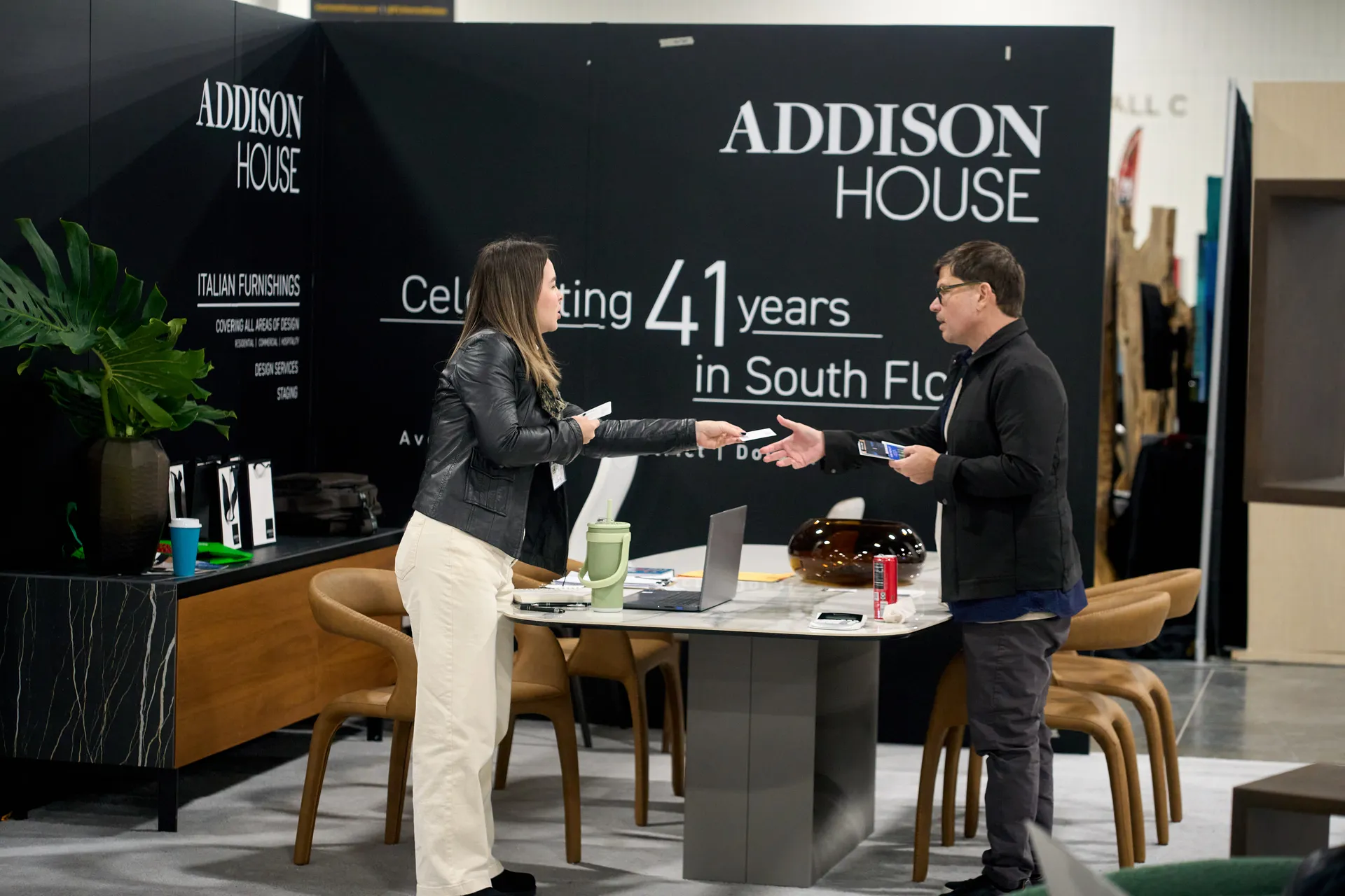 Fine Italian furnishings by featured Home Show exhibitor, Addison House. Luxury furniture showcased at the Home Design and Remodeling Show
